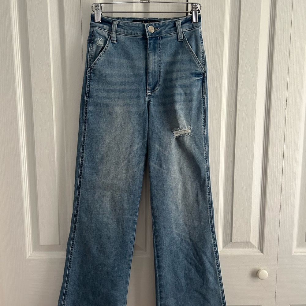 Indigo Rein Blue Flare Wide Leg Jeans